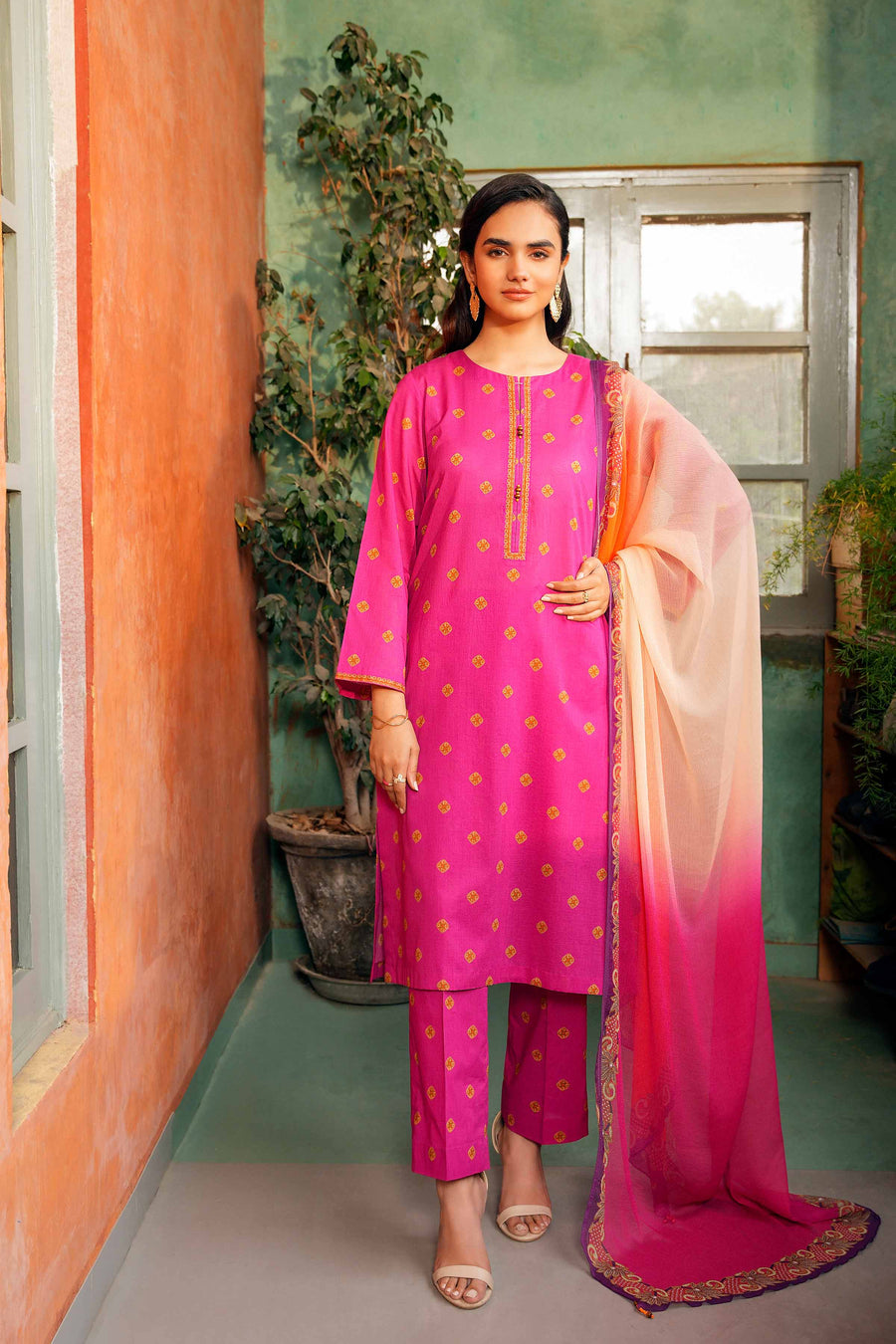 Nishat Summer Unstitched Printed Lawn 3Pc Suit - 42401208