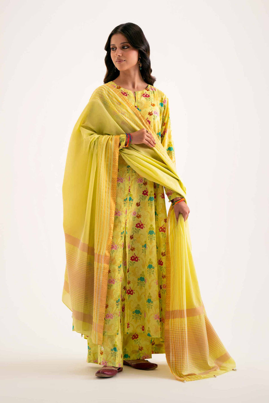 Nishat Summer Unstitched Printed Lawn 3Pc Suit - 42401212