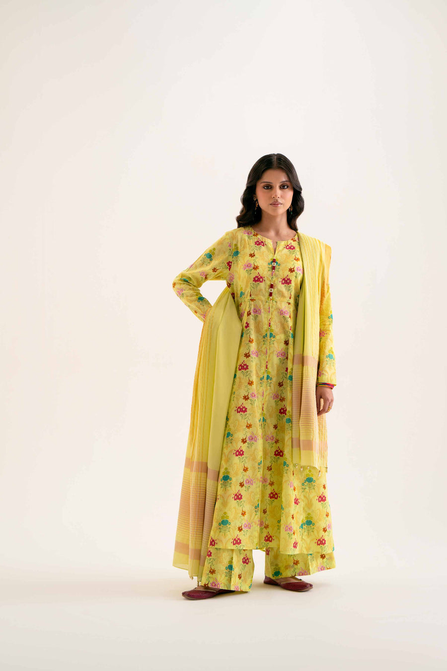 Nishat Summer Unstitched Printed Lawn 3Pc Suit - 42401212