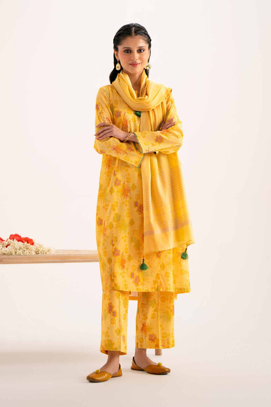 Nishat Summer Unstitched Printed Lawn 3Pc Suit - 42401216