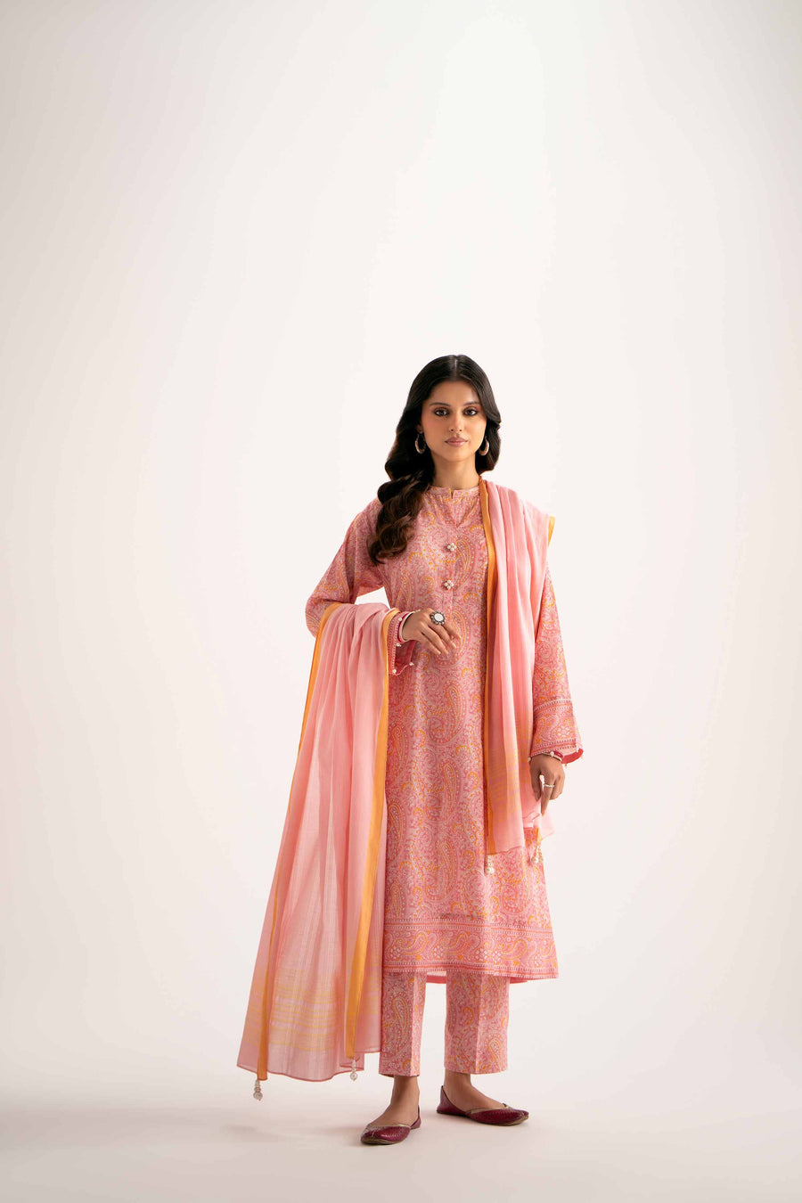Nishat Summer Unstitched Printed Lawn 3Pc Suit - 42401217