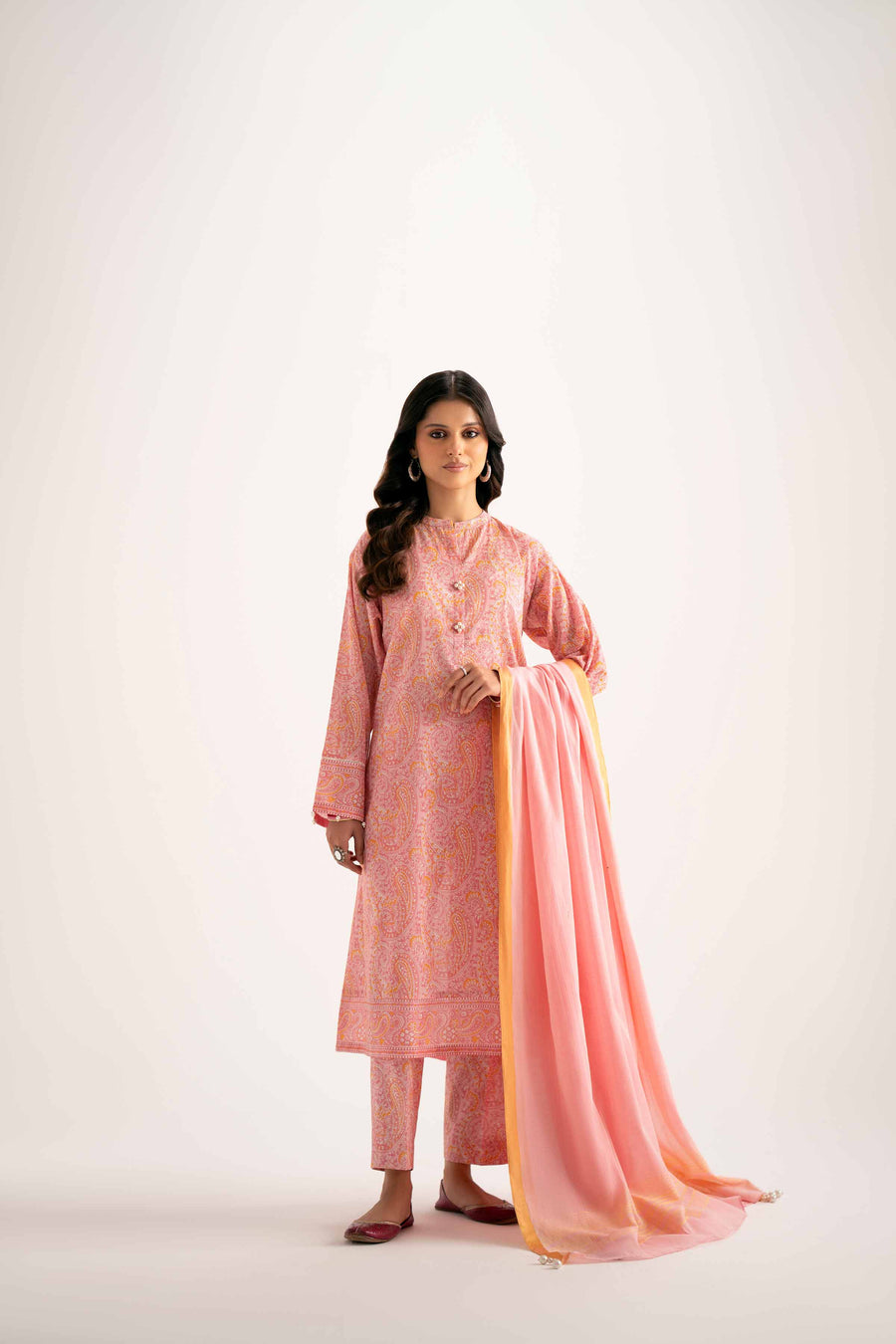 Nishat Summer Unstitched Printed Lawn 3Pc Suit - 42401217