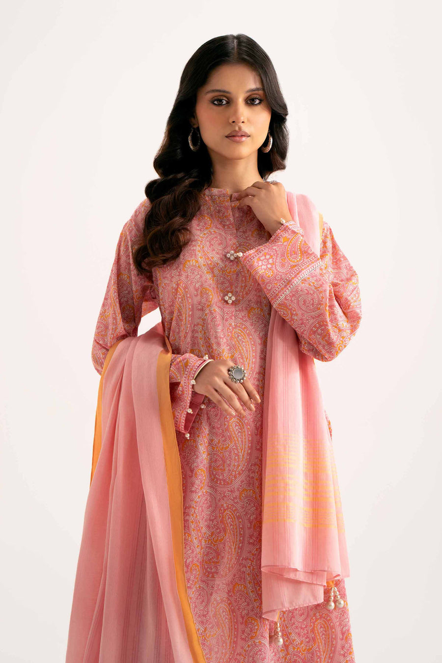 Nishat Summer Unstitched Printed Lawn 3Pc Suit - 42401217