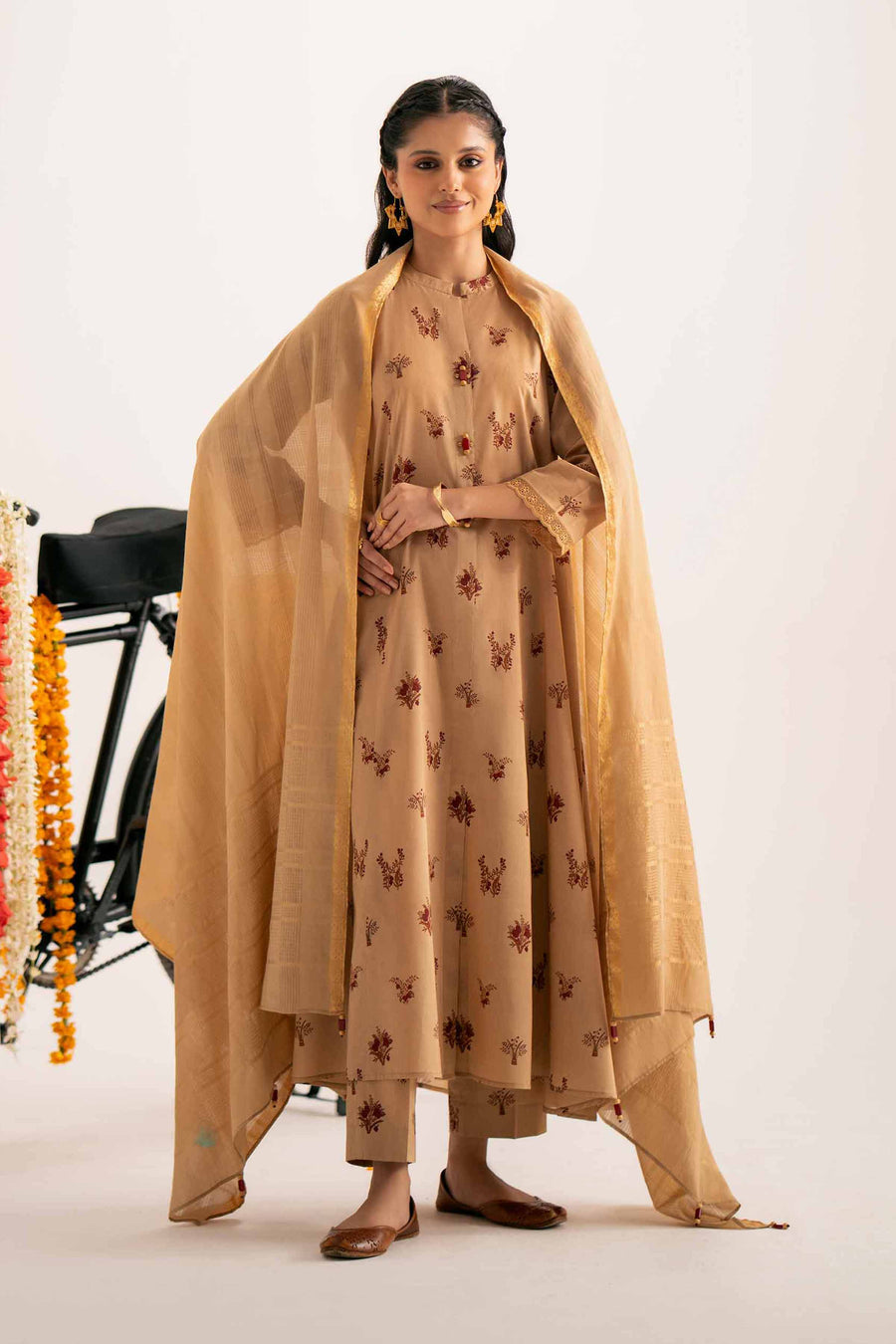 Nishat Summer Unstitched Printed Lawn 3Pc Suit - 42401220