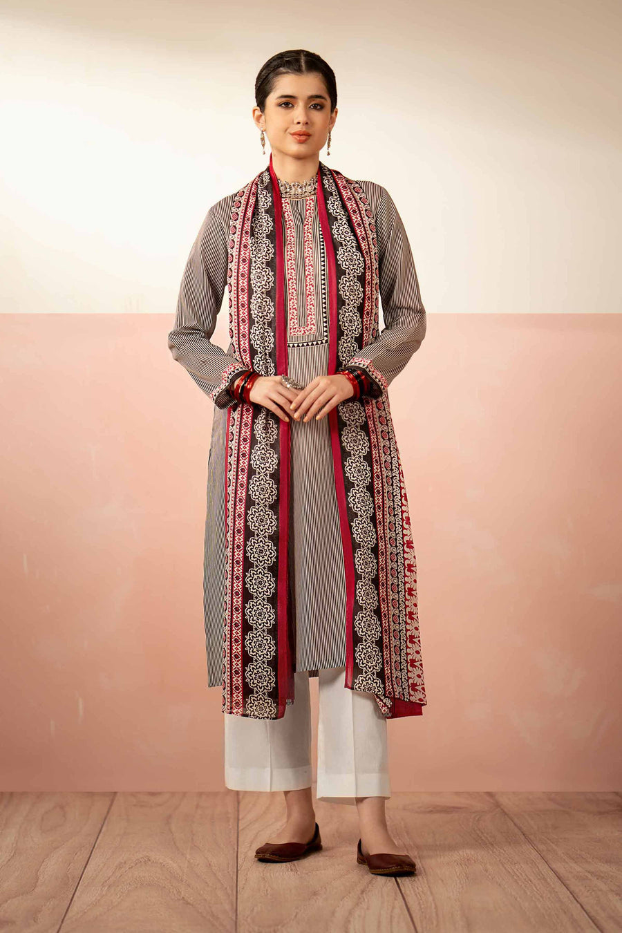 Nishat Summer Unstitched Printed Lawn 3Pc Suit - 42401223