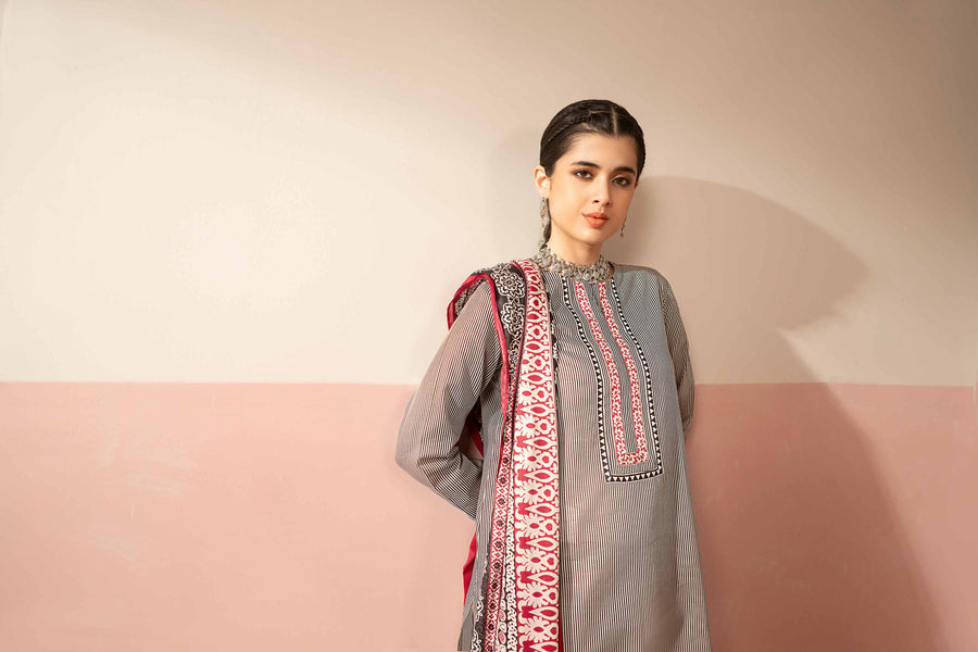 Nishat Summer Unstitched Printed Lawn 3Pc Suit - 42401223
