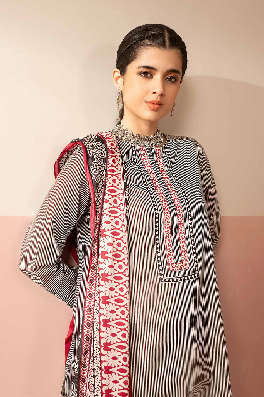 Nishat Summer Unstitched Printed Lawn 3Pc Suit - 42401223