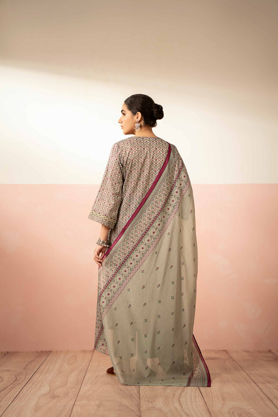 Nishat Summer Unstitched Printed Lawn 3Pc Suit - 42401226
