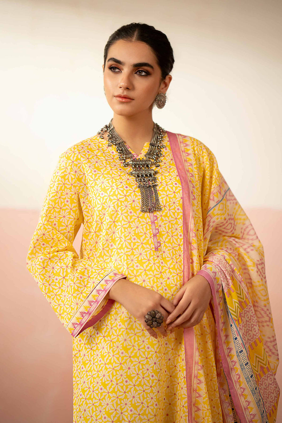 Nishat Summer Unstitched Printed Lawn 3Pc Suit - 42401227