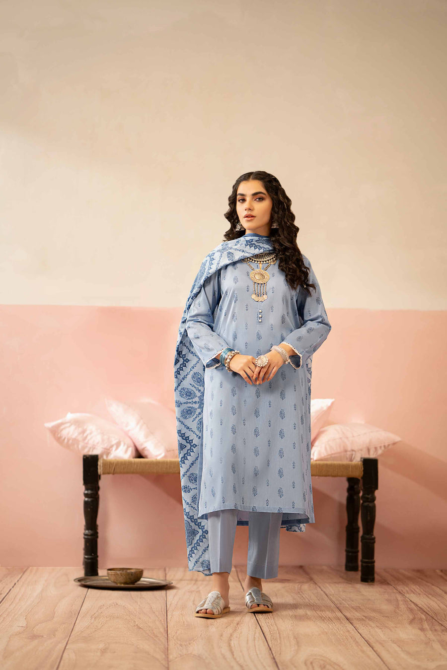 Nishat Summer Unstitched Printed Lawn 3Pc Suit - 42401228
