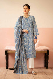 Nishat Summer Unstitched Printed Lawn 3Pc Suit - 42401230