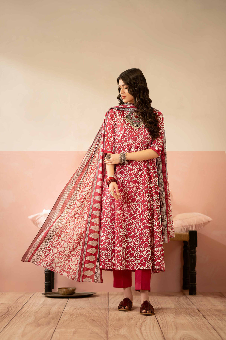 Nishat Summer Unstitched Printed Lawn 3Pc Suit - 42401231