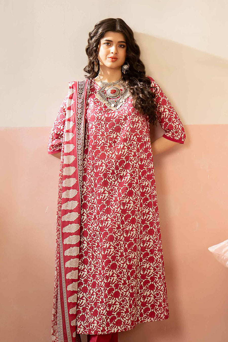 Nishat Summer Unstitched Printed Lawn 3Pc Suit - 42401231