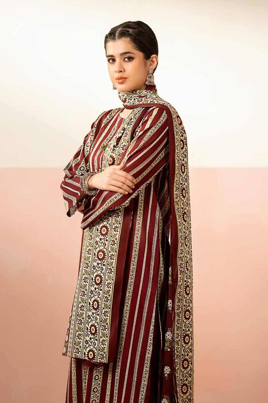 Nishat Summer Unstitched Printed Lawn 3Pc Suit - 42401235