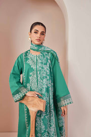 Nishat Summer Unstitched Embroidered Cambric 3Pc Suit - 42401238