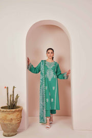 Nishat Summer Unstitched Embroidered Cambric 3Pc Suit - 42401238