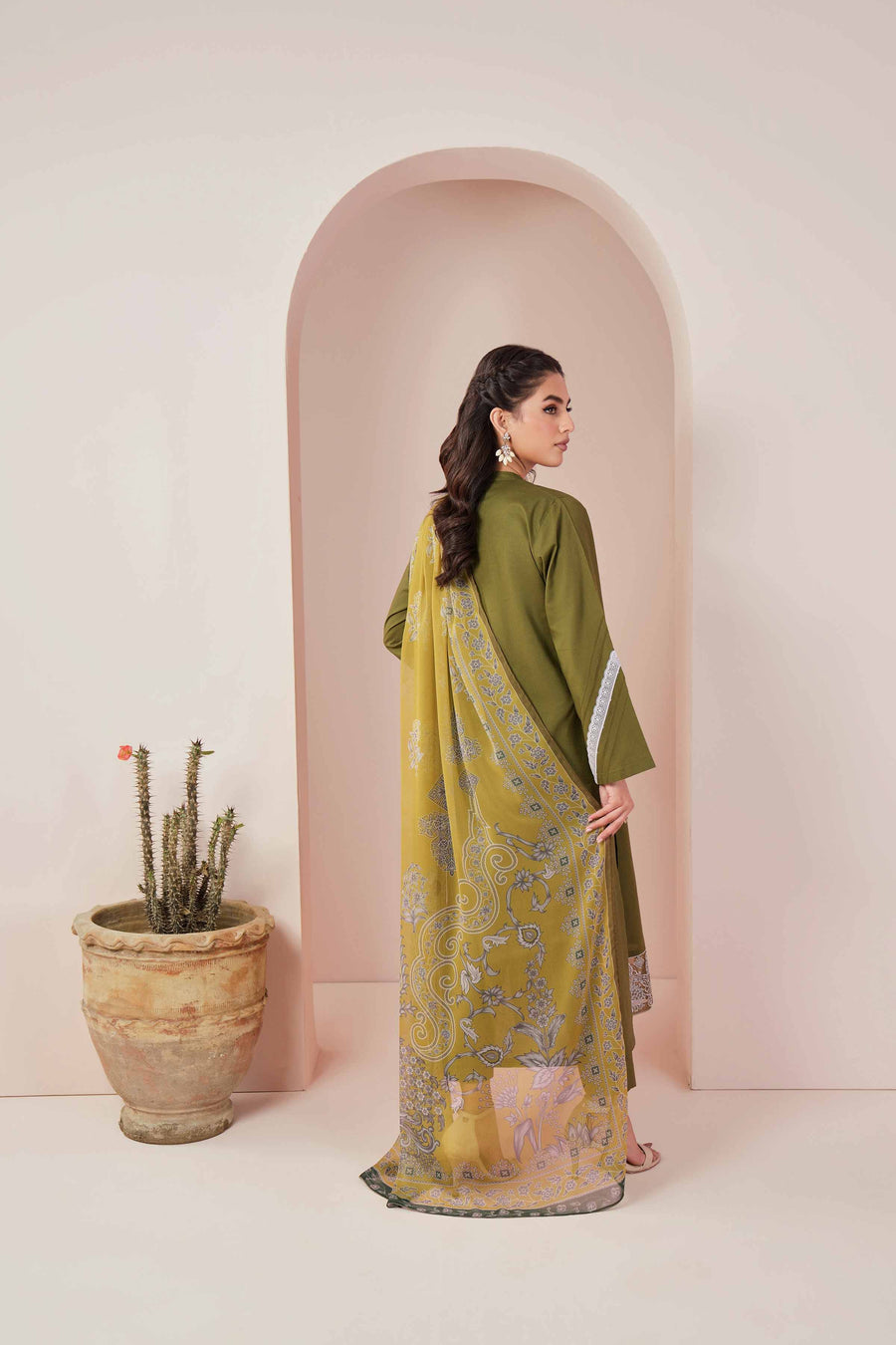 Nishat Summer Unstitched Embroidered Cambric 3Pc Suit - 42401240