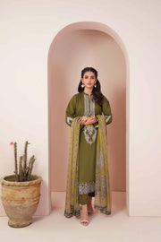 Nishat Summer Unstitched Embroidered Cambric 3Pc Suit - 42401240