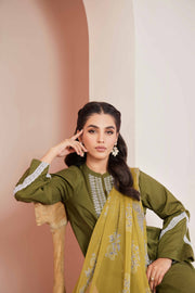 Nishat Summer Unstitched Embroidered Cambric 3Pc Suit - 42401240