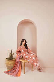 Nishat Summer Unstitched Embroidered Cambric 3Pc Suit - 42401241