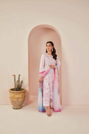 Nishat Summer Unstitched Embroidered Cambric 3Pc Suit - 42401243