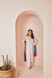 Nishat Summer Unstitched Embroidered Cambric 3Pc Suit - 42401246