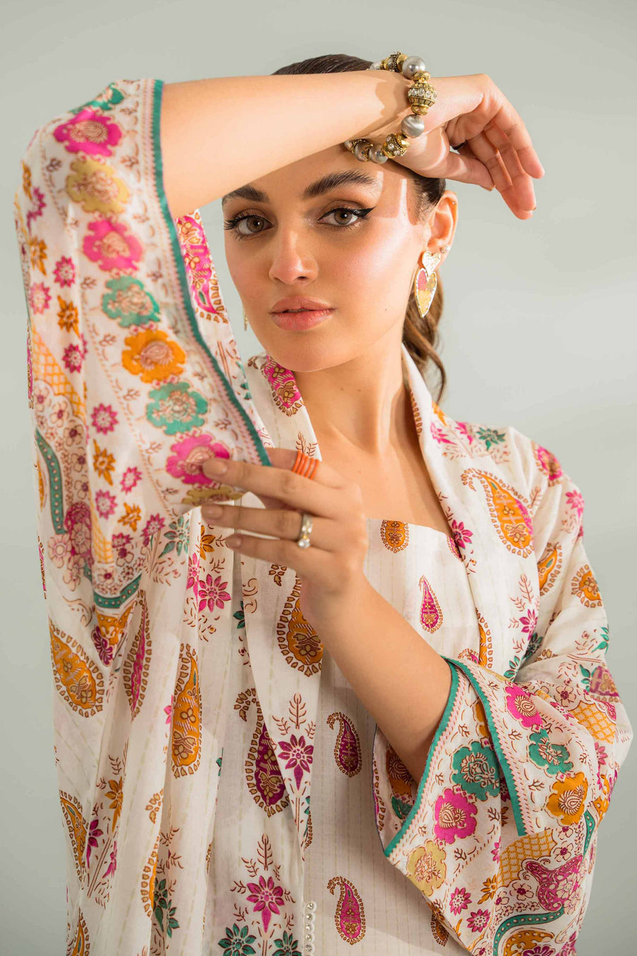 Nishat Festive Eid Printed Lawn Unstitched 2Pc Suit - 42401248