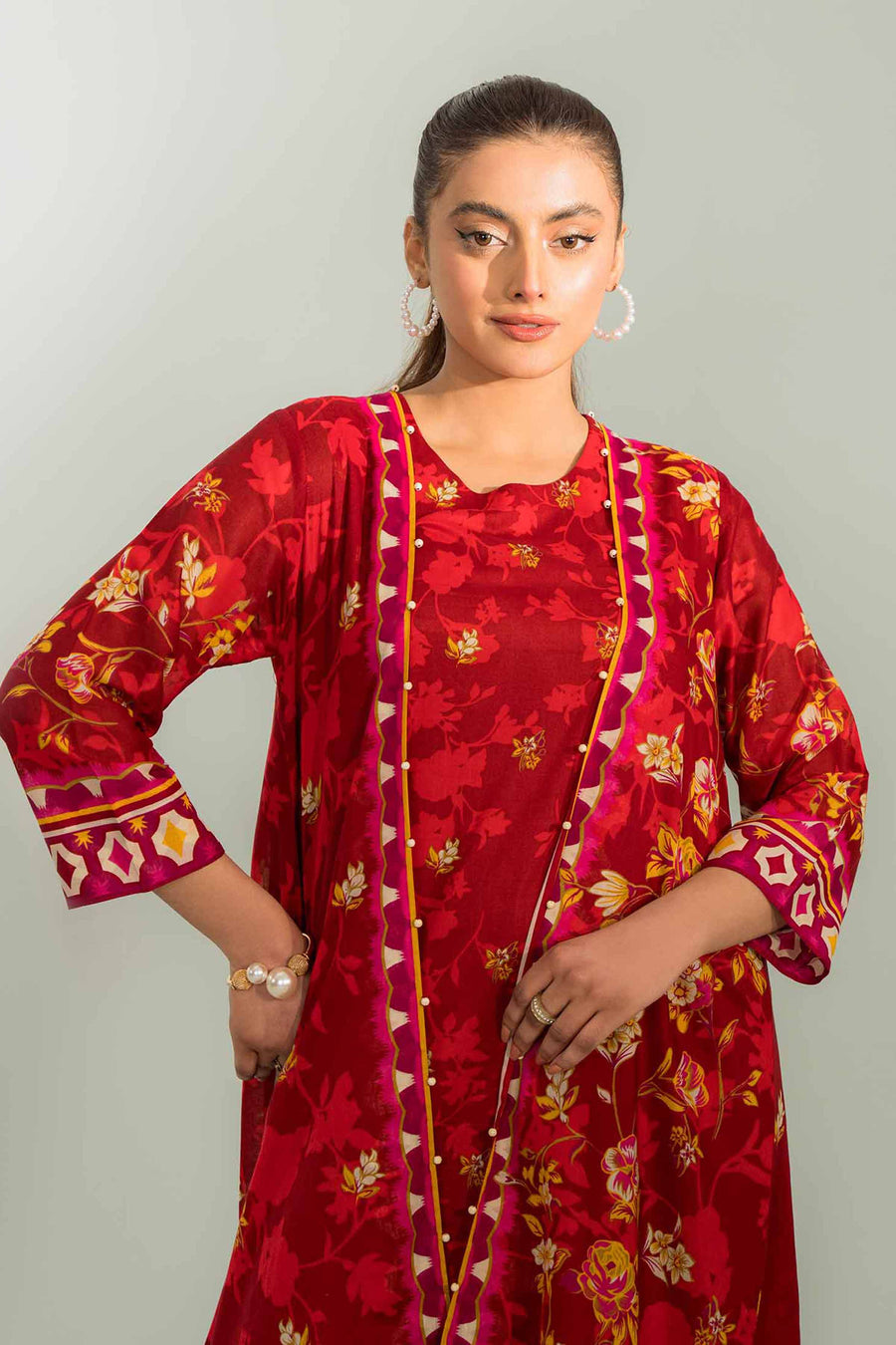 Nishat Festive Eid Printed Lawn Unstitched 2Pc Suit - 42401251