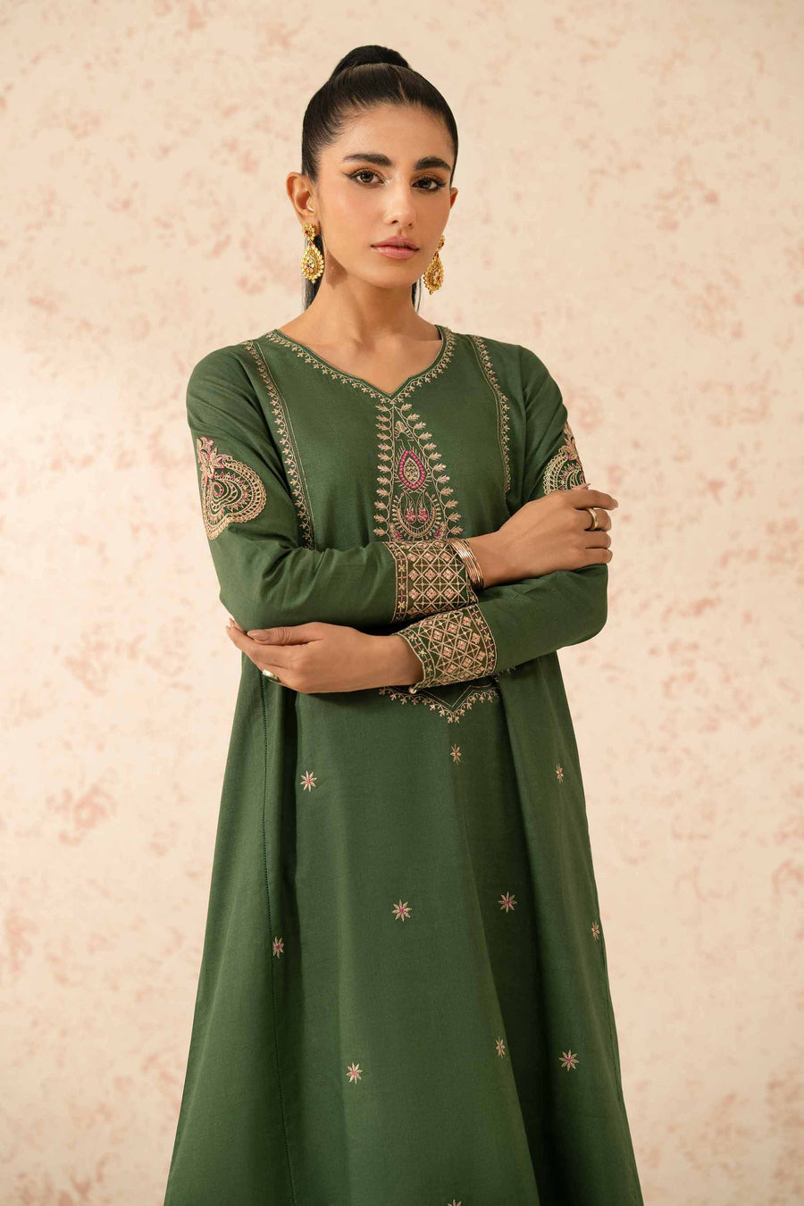 Nishat Festive Eid Embroidered Lawn Unstitched 2Pc Suit - 42401263