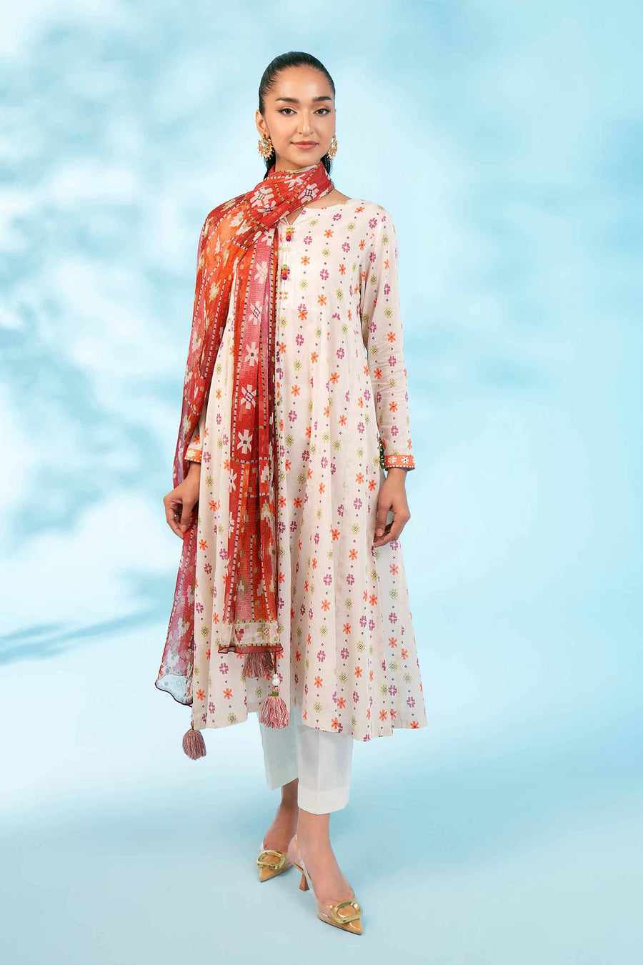 Nishat Festive Eid Printed Lawn Unstitched 2Pc Suit - 42401268