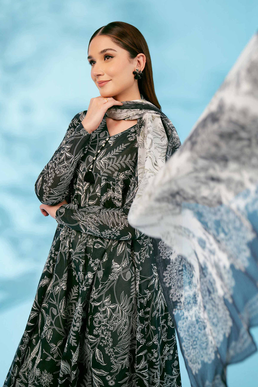 Nishat Festive Eid Printed Lawn Unstitched 2Pc Suit - 42401270