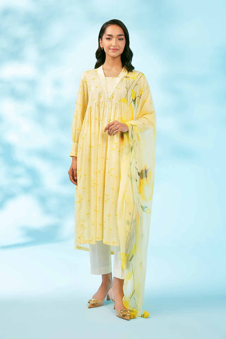 Nishat Festive Eid Printed Lawn Unstitched 2Pc Suit - 42401272