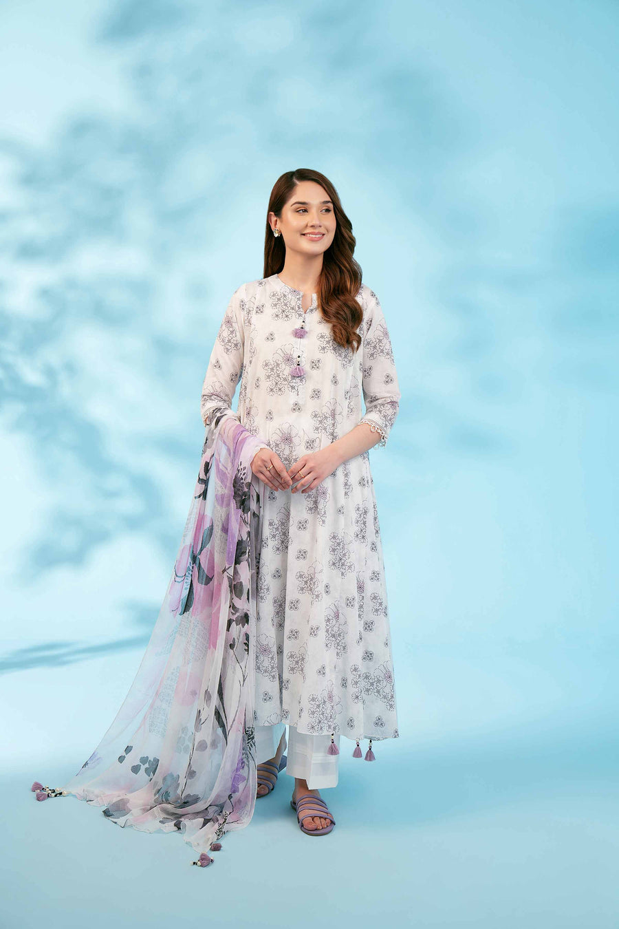 Nishat Festive Eid Printed Lawn Unstitched 2Pc Suit - 42401276
