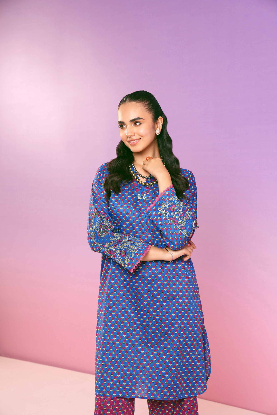 Nishat Festive Eid Embroidered Lawn Unstitched 2Pc Suit - 42401281