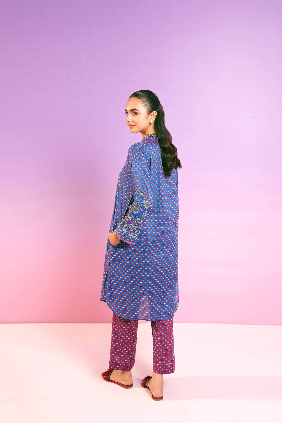 Nishat Festive Eid Embroidered Lawn Unstitched 2Pc Suit - 42401281