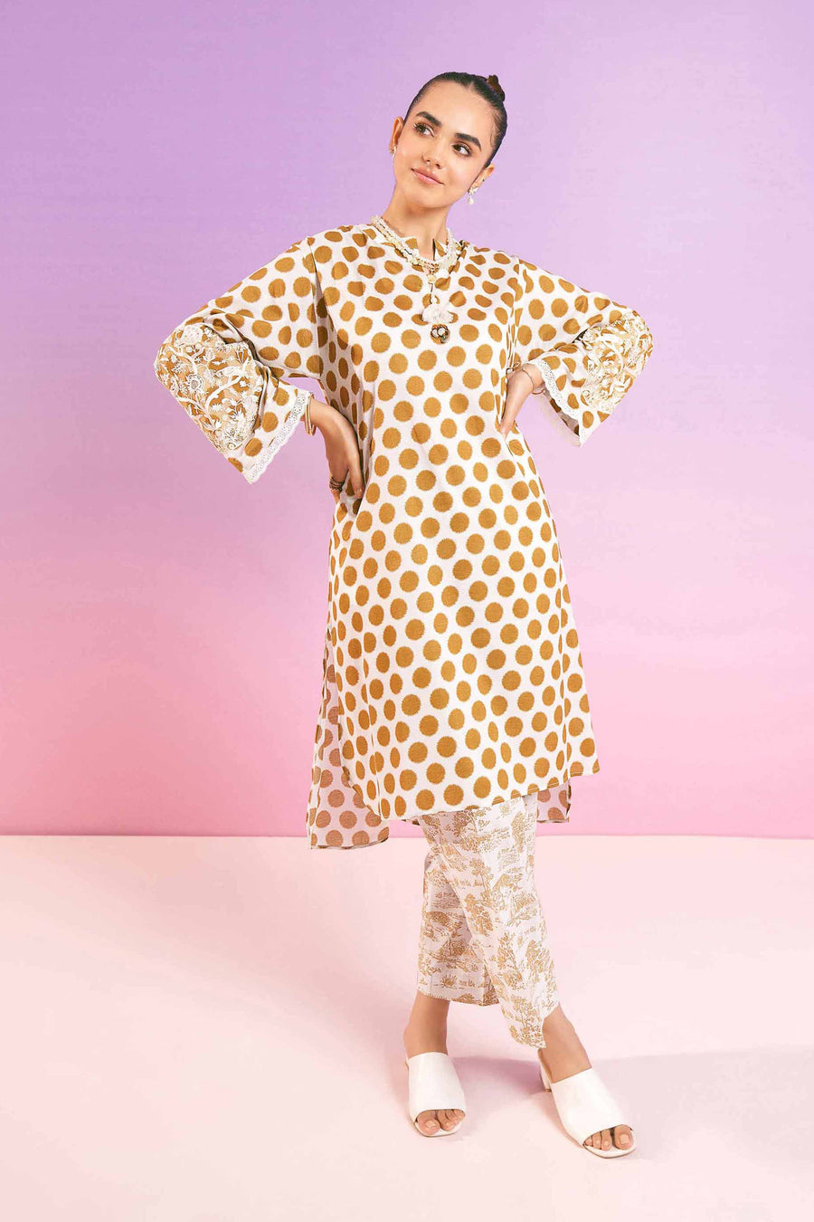 Nishat Festive Eid Embroidered Lawn Unstitched 2Pc Suit - 42401282