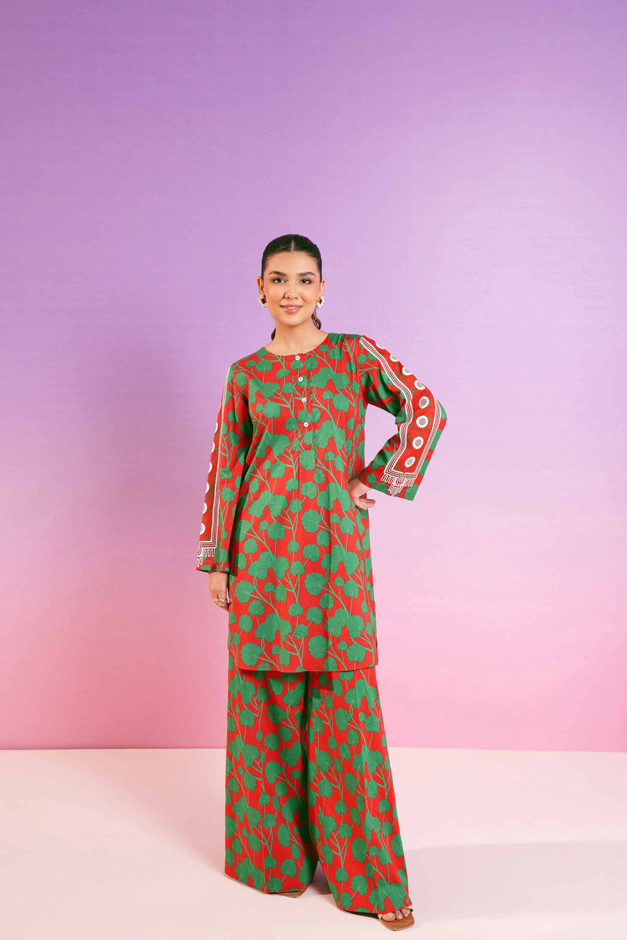 Nishat Festive Eid Embroidered Lawn Unstitched 2Pc Suit - 42401285
