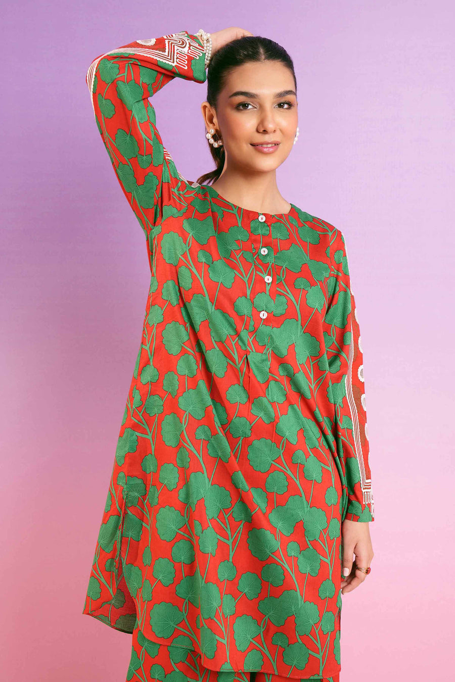 Nishat Festive Eid Embroidered Lawn Unstitched 2Pc Suit - 42401285