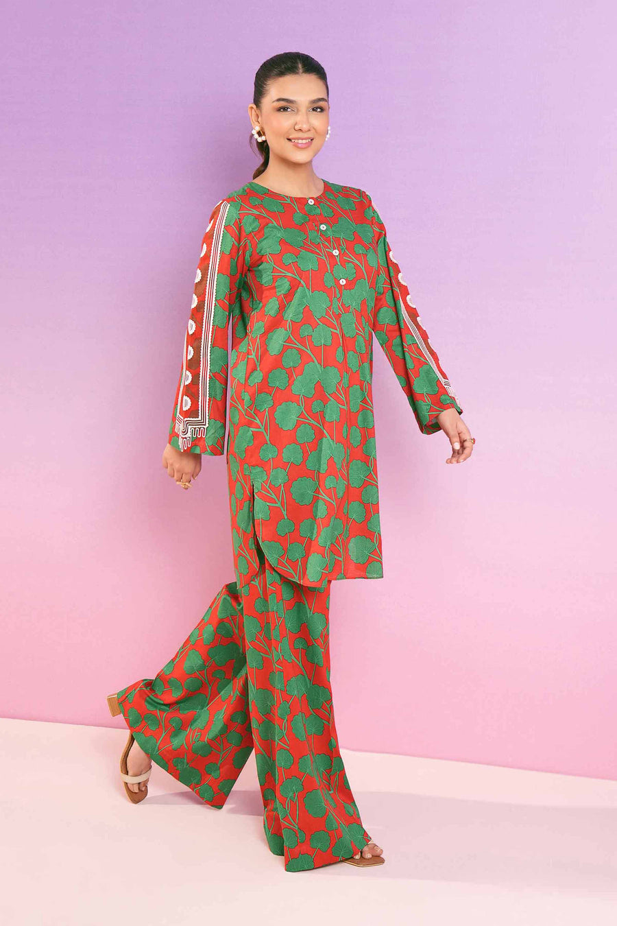 Nishat Festive Eid Embroidered Lawn Unstitched 2Pc Suit - 42401285