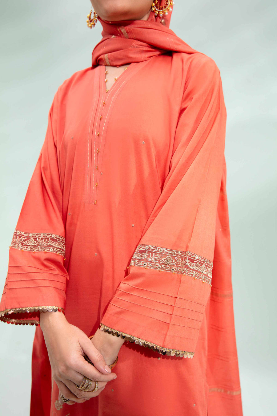 Nishat Festive Eid Embroidered Lawn Unstitched 2Pc Suit - 42401292