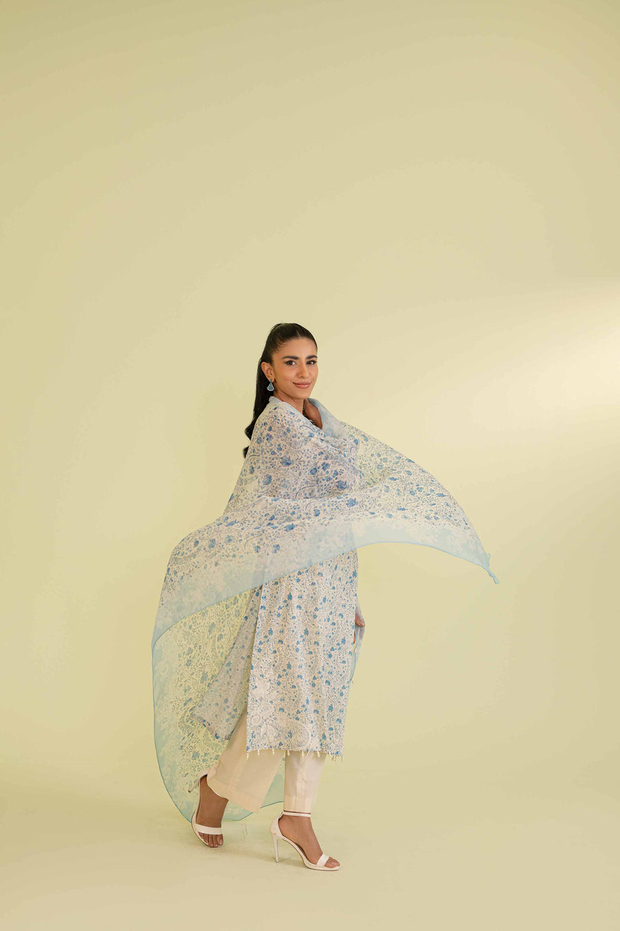 Nishat Festive Eid Embroidered Lawn Unstitched 2Pc Suit - 42401301