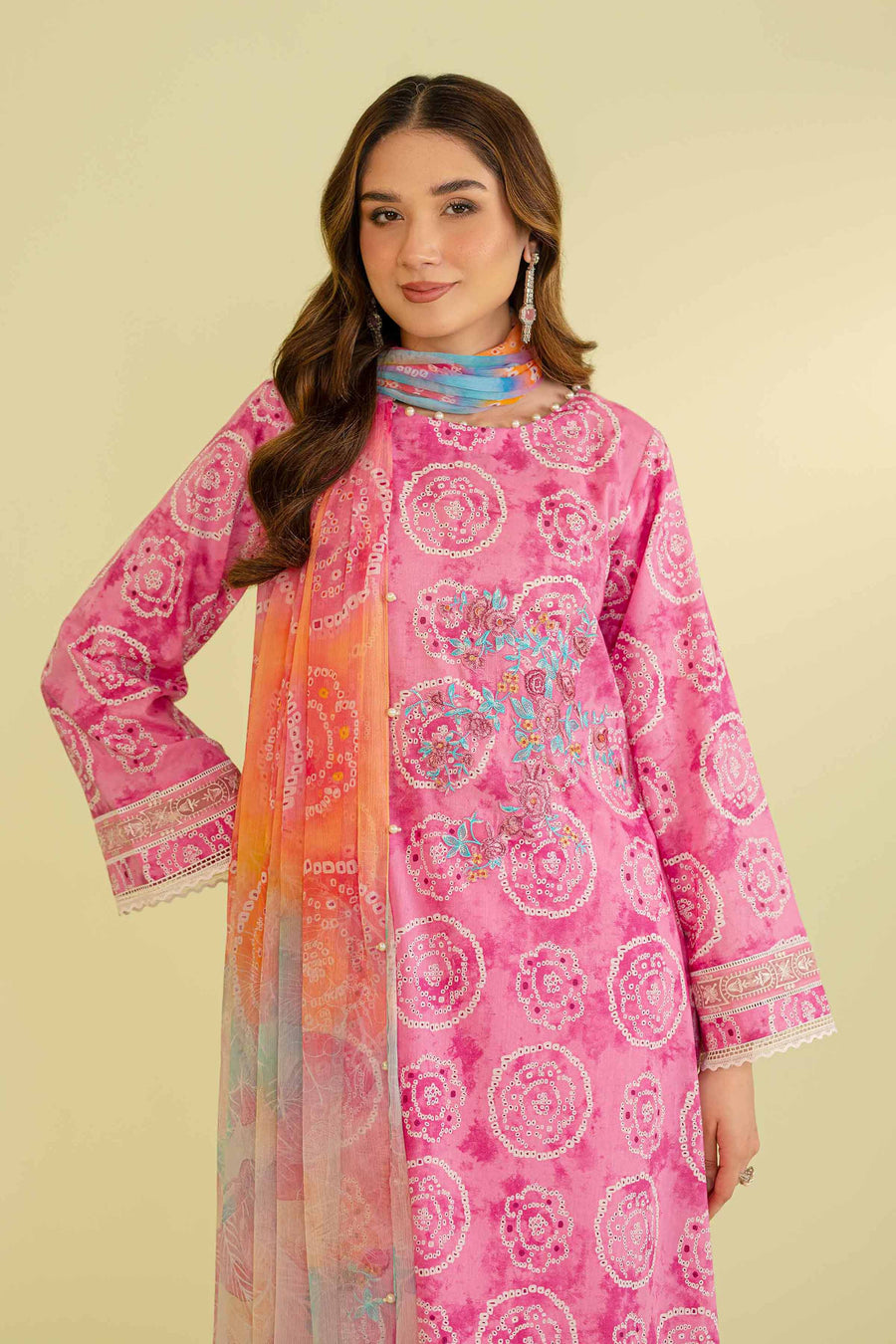 Nishat Festive Eid Embroidered Lawn Unstitched 2Pc Suit - 42401302