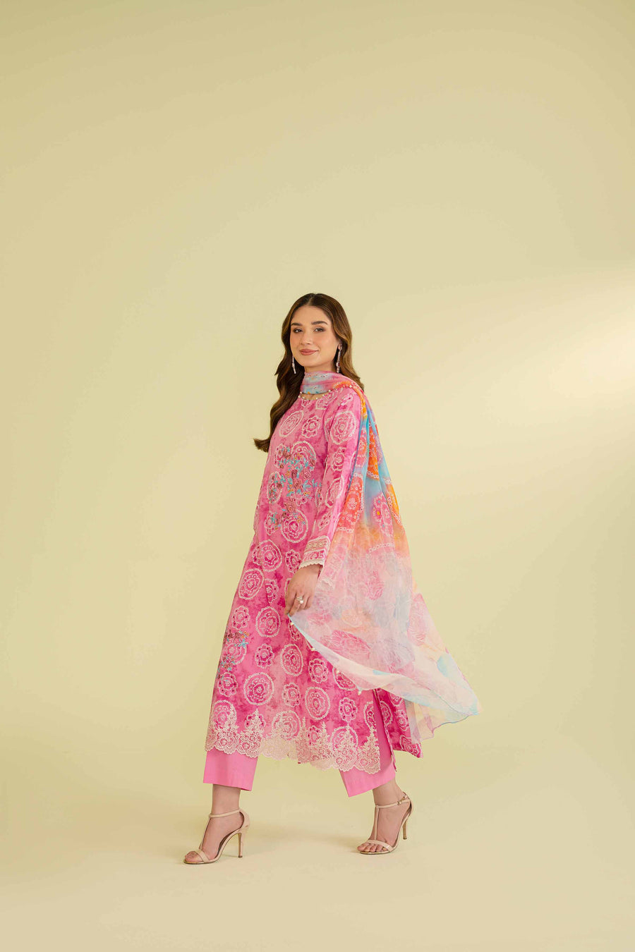 Nishat Festive Eid Embroidered Lawn Unstitched 2Pc Suit - 42401302