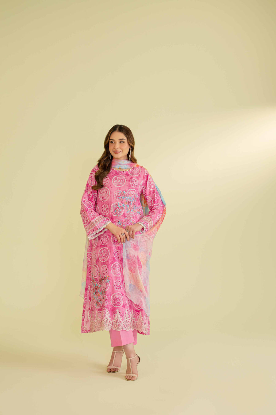 Nishat Festive Eid Embroidered Lawn Unstitched 2Pc Suit - 42401302