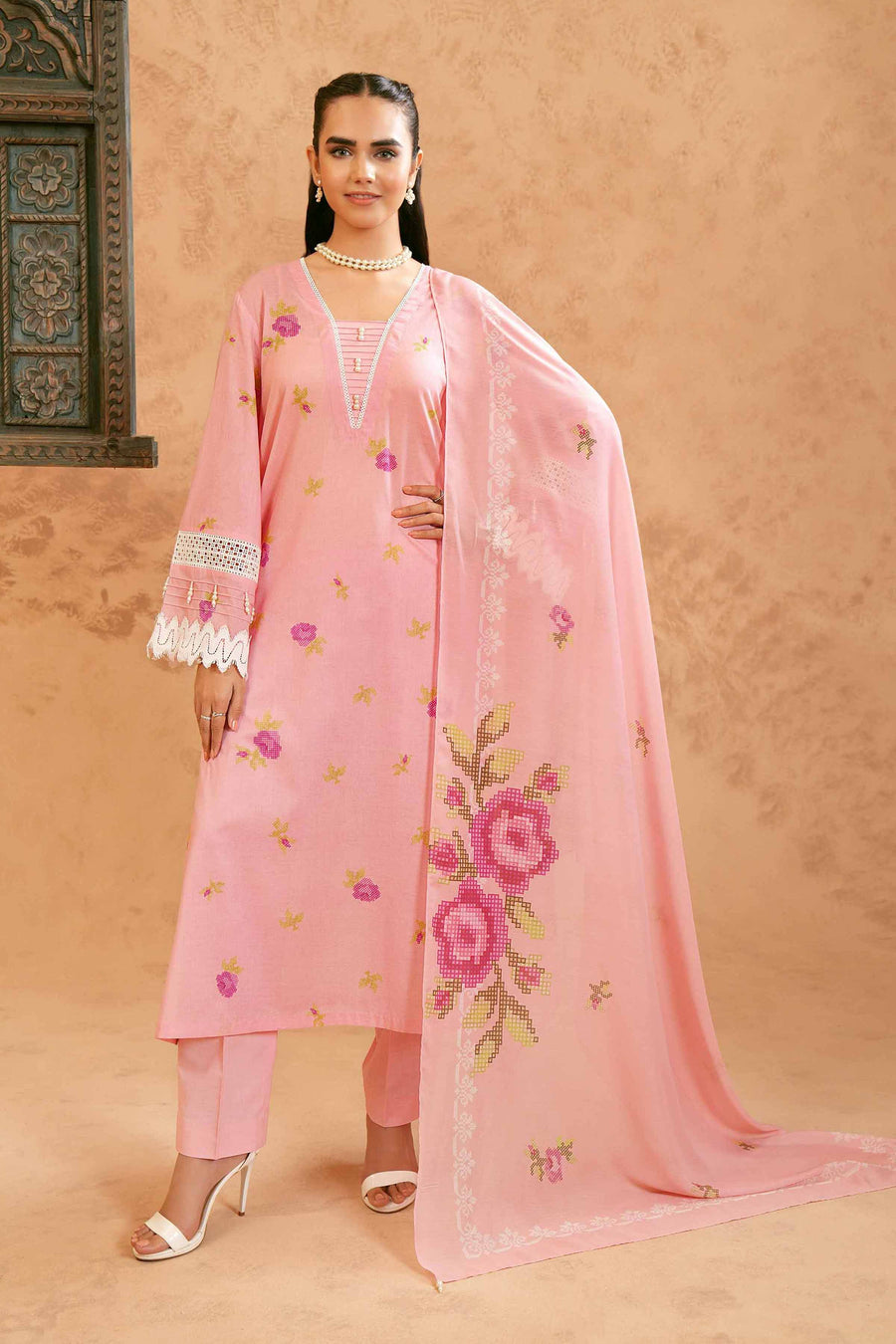 Nishat Festive Eid Printed Lawn Unstitched 2Pc Suit - 42401314