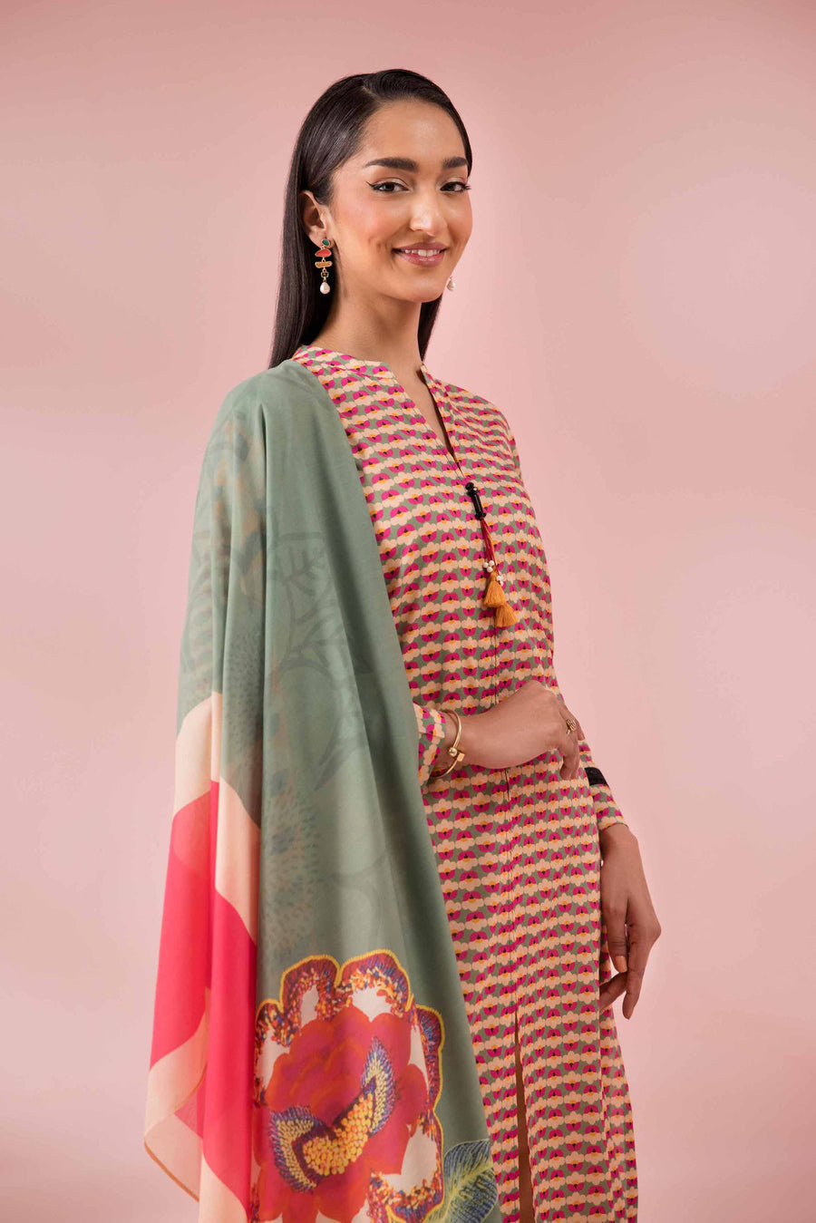 Nishat Festive Eid Printed Lawn Unstitched 2Pc Suit - 42401315