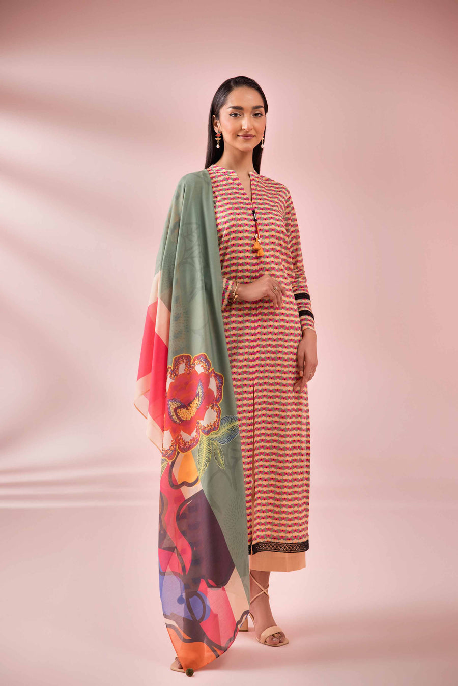 Nishat Festive Eid Printed Lawn Unstitched 2Pc Suit - 42401315