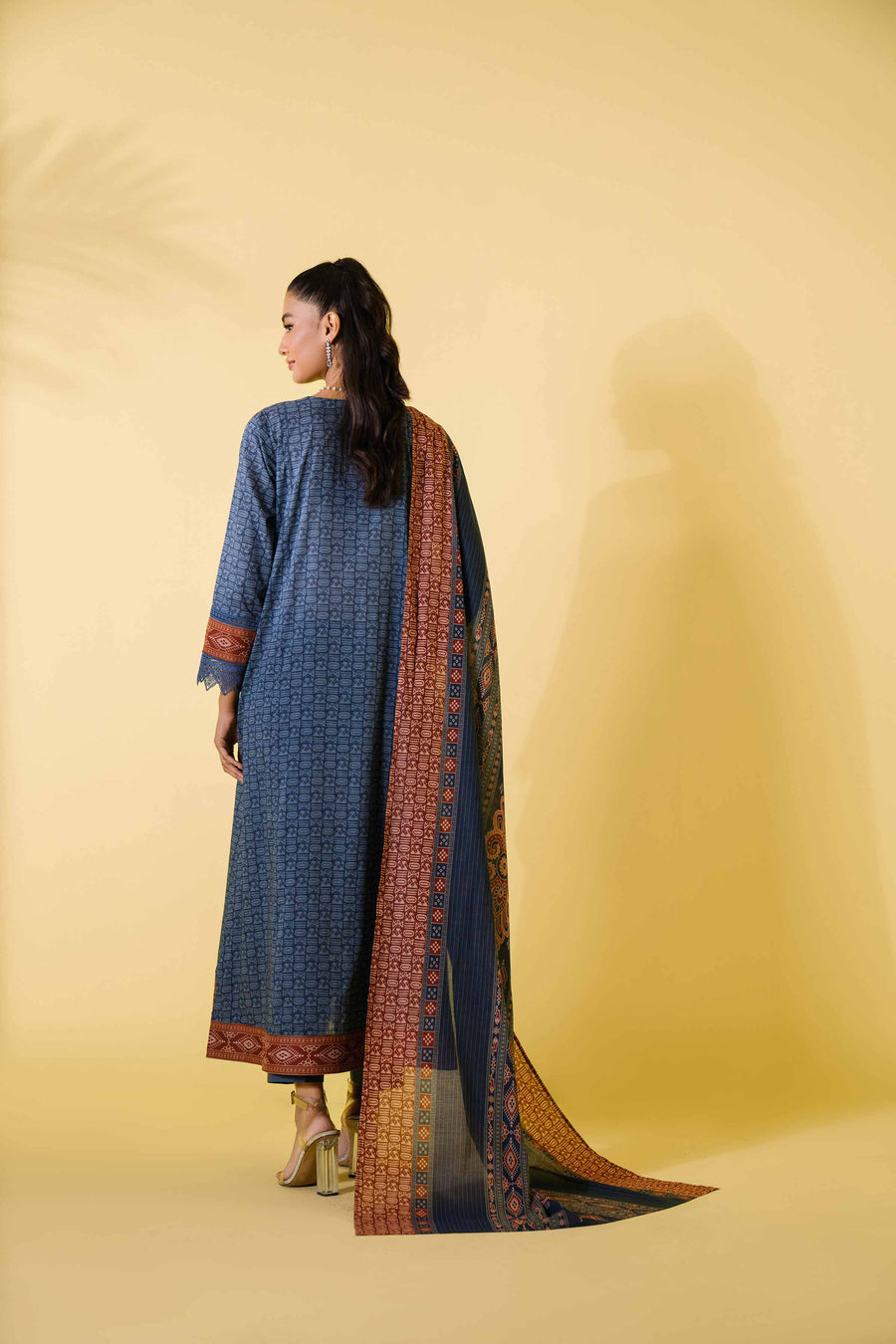 Nishat Festive Eid Printed Lawn Unstitched 3Pc Suit - 42401324