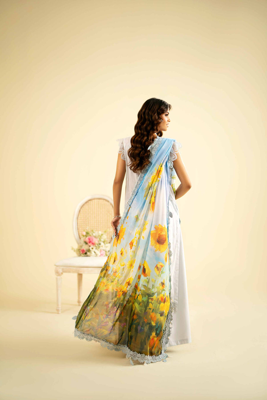 Nishat Festive Eid Embroidered Swiss Lawn Unstitched 3Pc Suit - 42401332