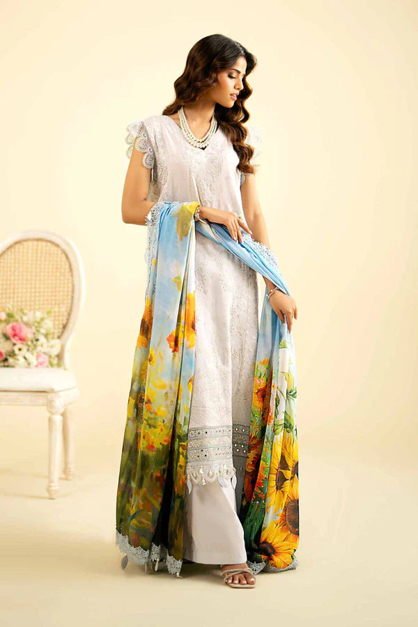 Nishat Festive Eid Embroidered Swiss Lawn Unstitched 3Pc Suit - 42401332